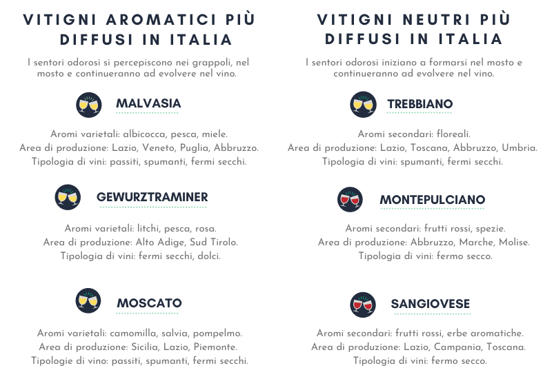 I vitigni aromatici e neutri
